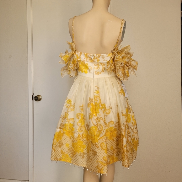 Zimmermann bodice yellow dress size 0 - Picture 4 of 14